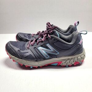 New Balance Tech Ride 412 V3 All Terrain Sneakers Womens Sz 8.5 Gray Pink Blue
